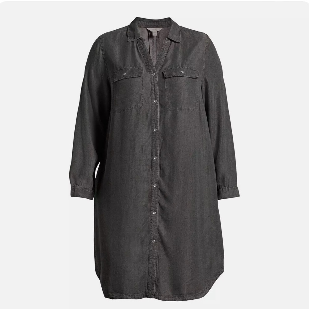 Terra & Sky Button Up Dress - Plus Size 3x